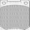 BORG & BECK BBP1054 Brake Pad Set, disc brake